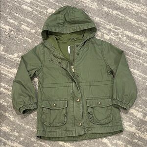 Old Navy Olive Hooded Lightweight Jacket